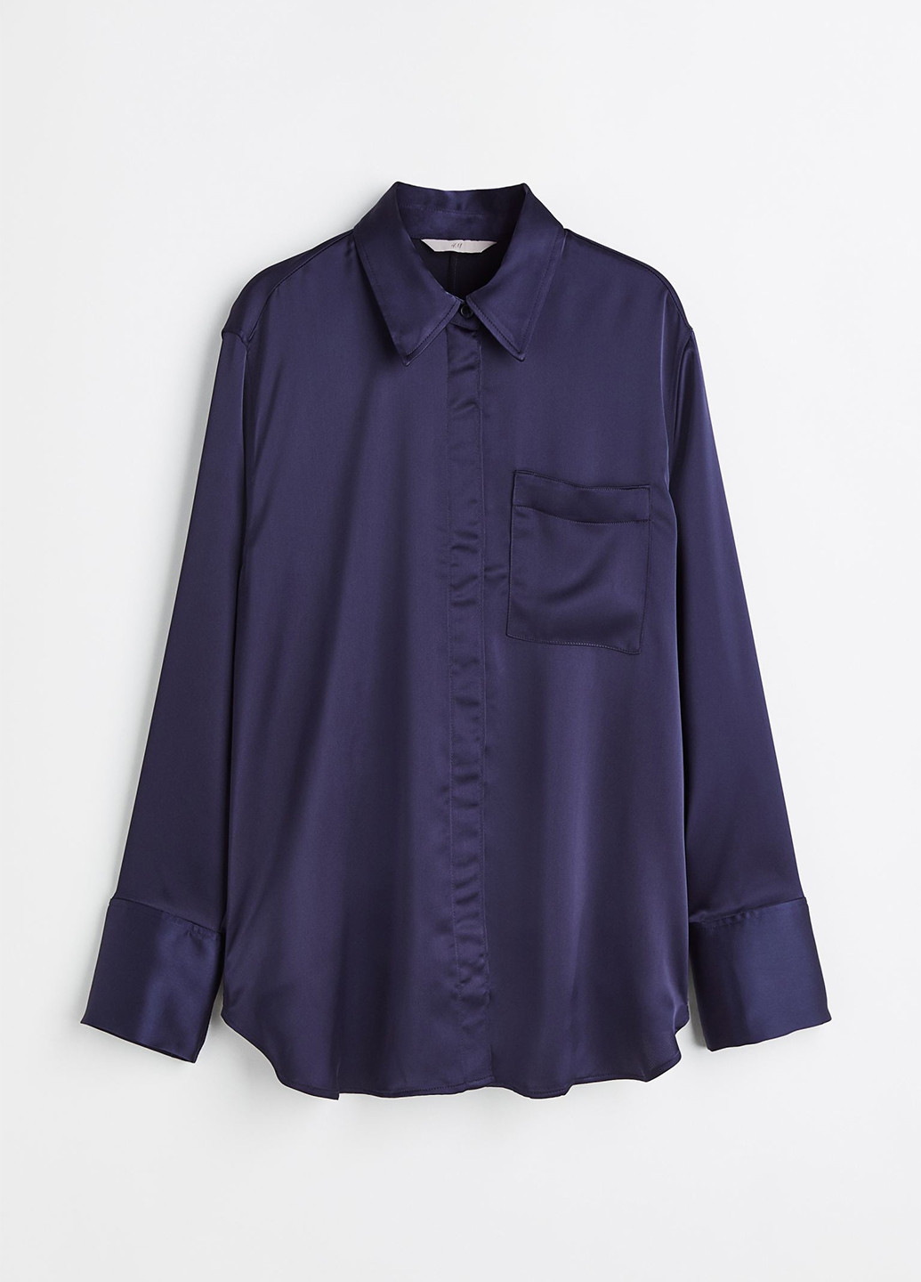 Тёмно-синяя блуза H&M