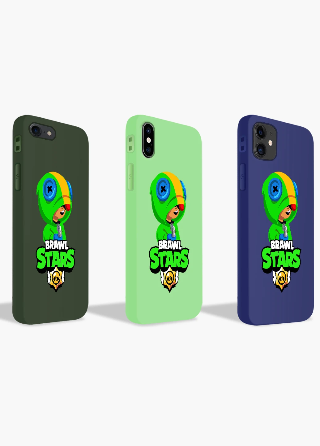 Чохол силіконовий Apple Iphone Xs Леон Бравл Старс (Leon Brawl Stars) (8938-1015) MobiPrint (219288306)