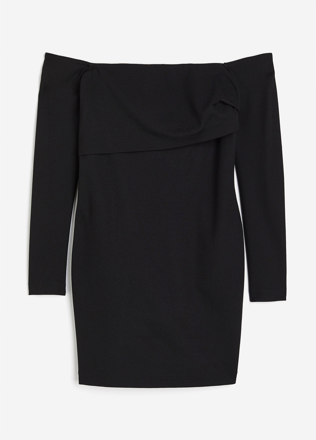 Чорна коктейльна, кежуал сукня H&M однотонна