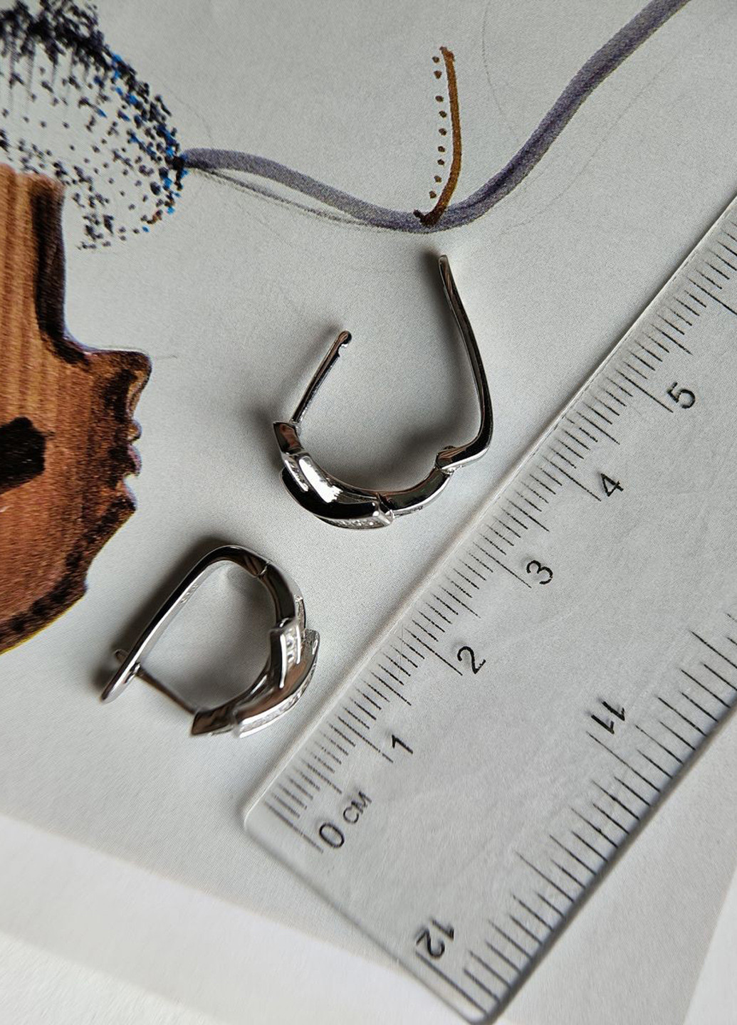 Сережки Silver Flame (336574420)