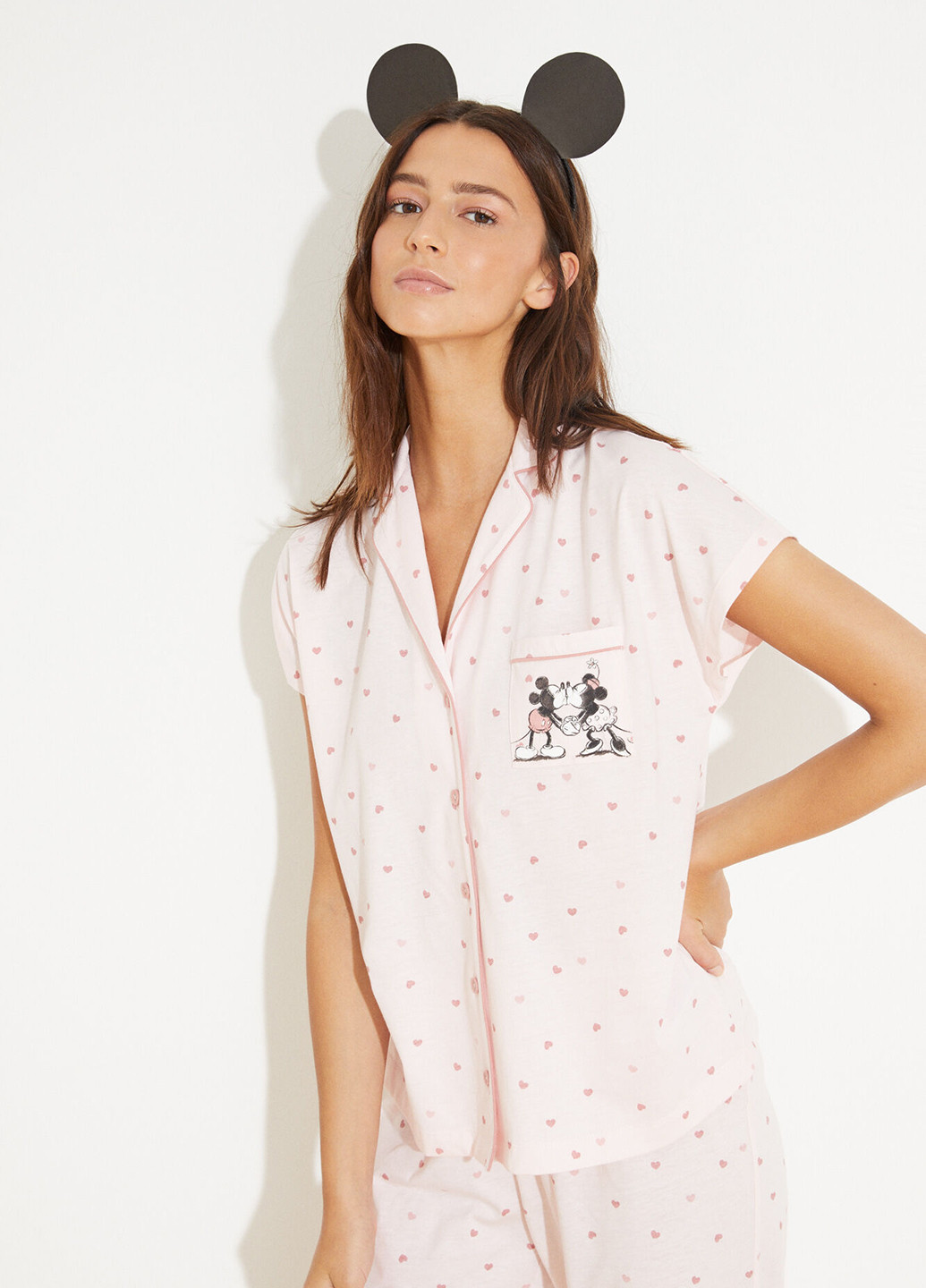 Розовая всесезон пижама (рубашка, бриджи) рубашка + бриджи Women'secret