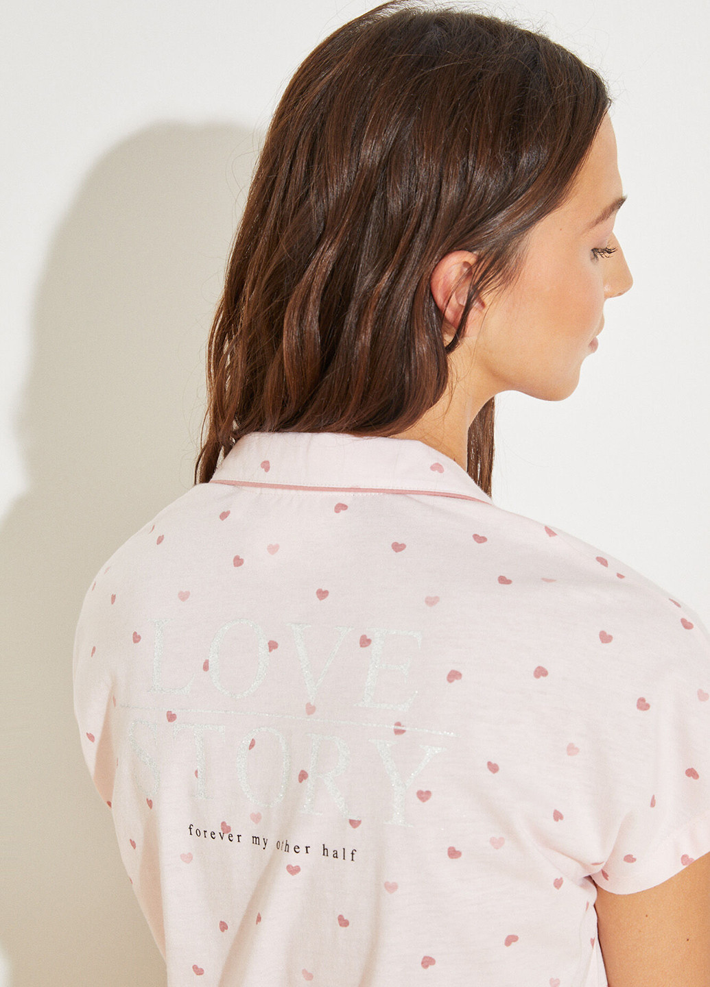 Розовая всесезон пижама (рубашка, бриджи) рубашка + бриджи Women'secret