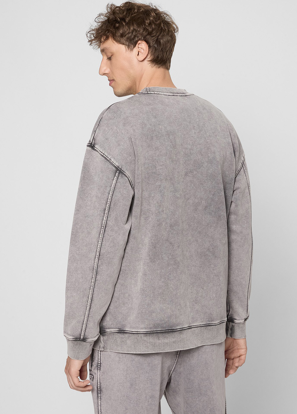 Серый свитшот PRPY варенка тиснение (361270799)