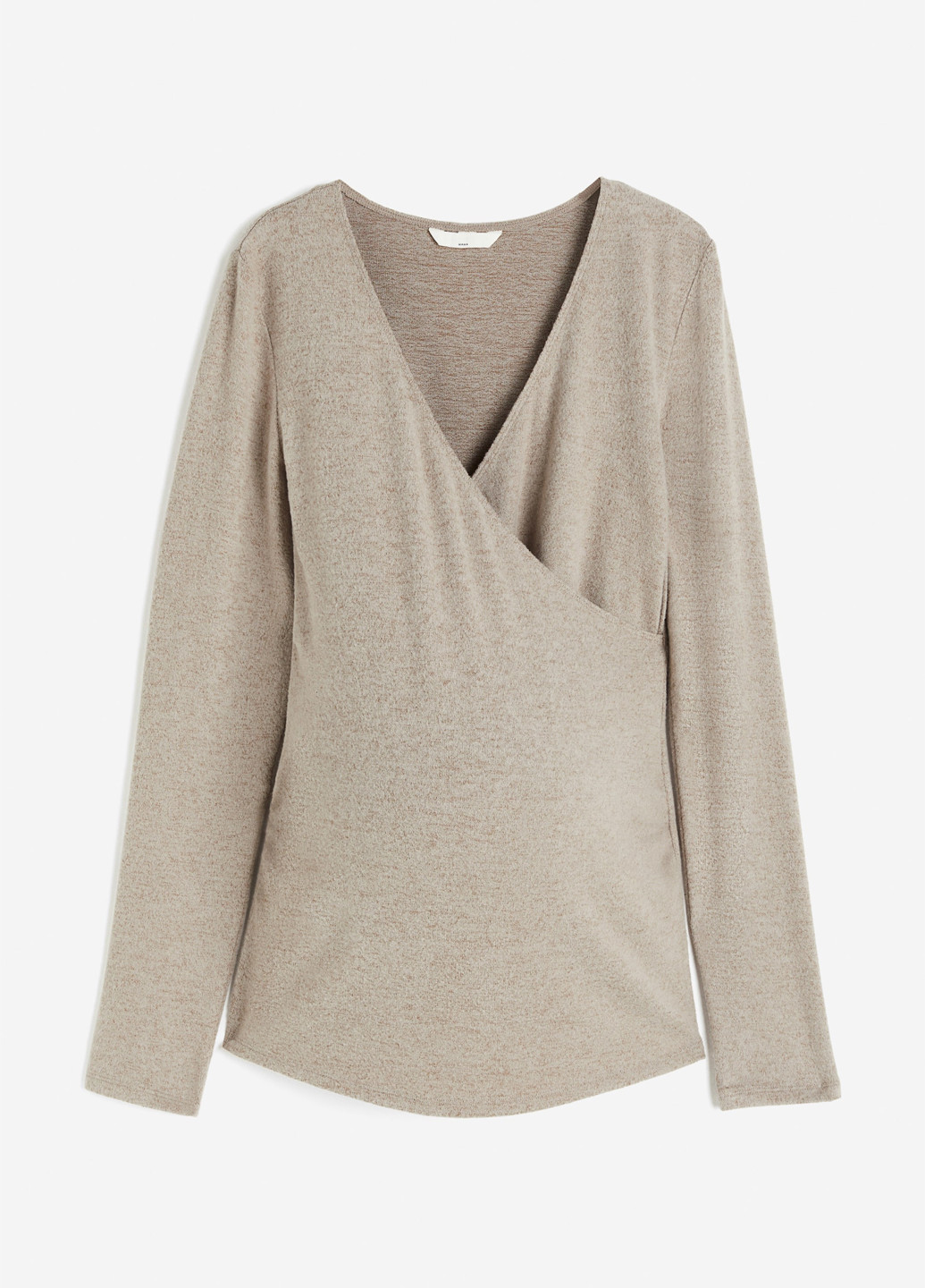 Бежевый демисезонный пуловер для беременных джемпер H&M