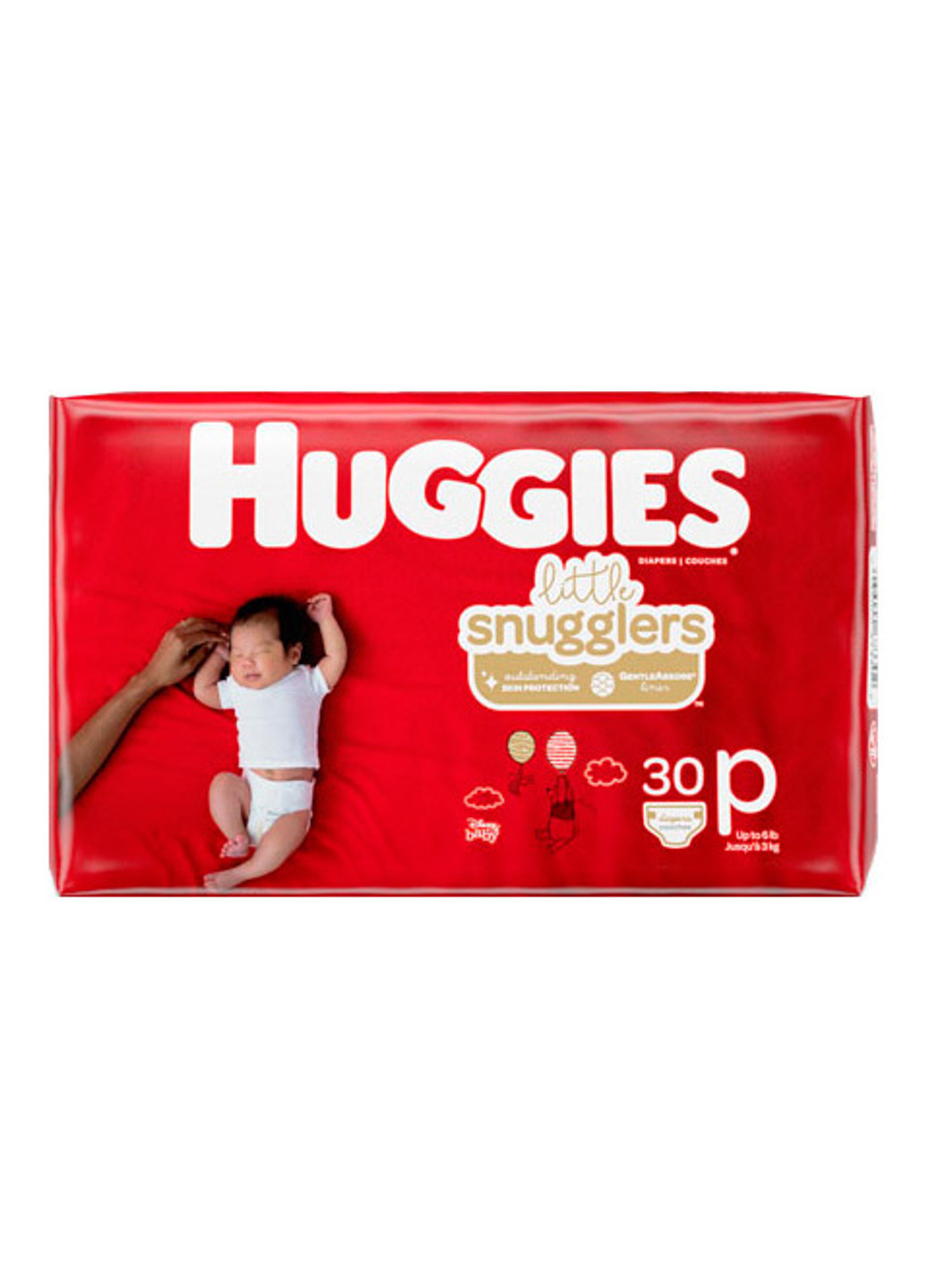 Подгузники Little Snugglers 0 (0-3 кг) 30 шт. Huggies (221769701)