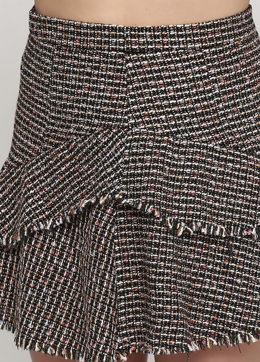 Разноцветная кэжуал в клетку юбка H&M клешированная