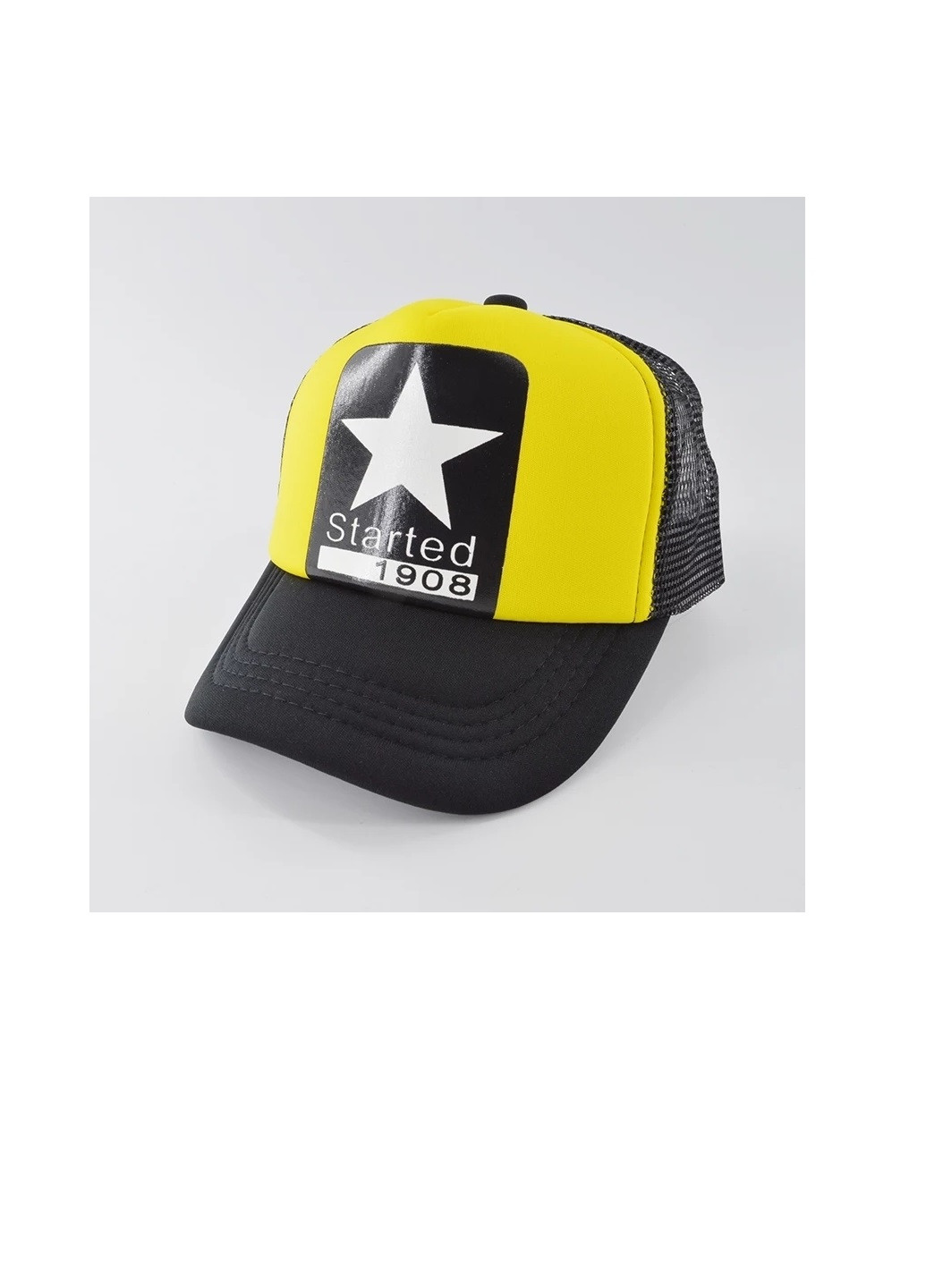Дитяча кепка Тракер Зірка Star з сіточкою унісекс Жовтий NoName (250441842)
