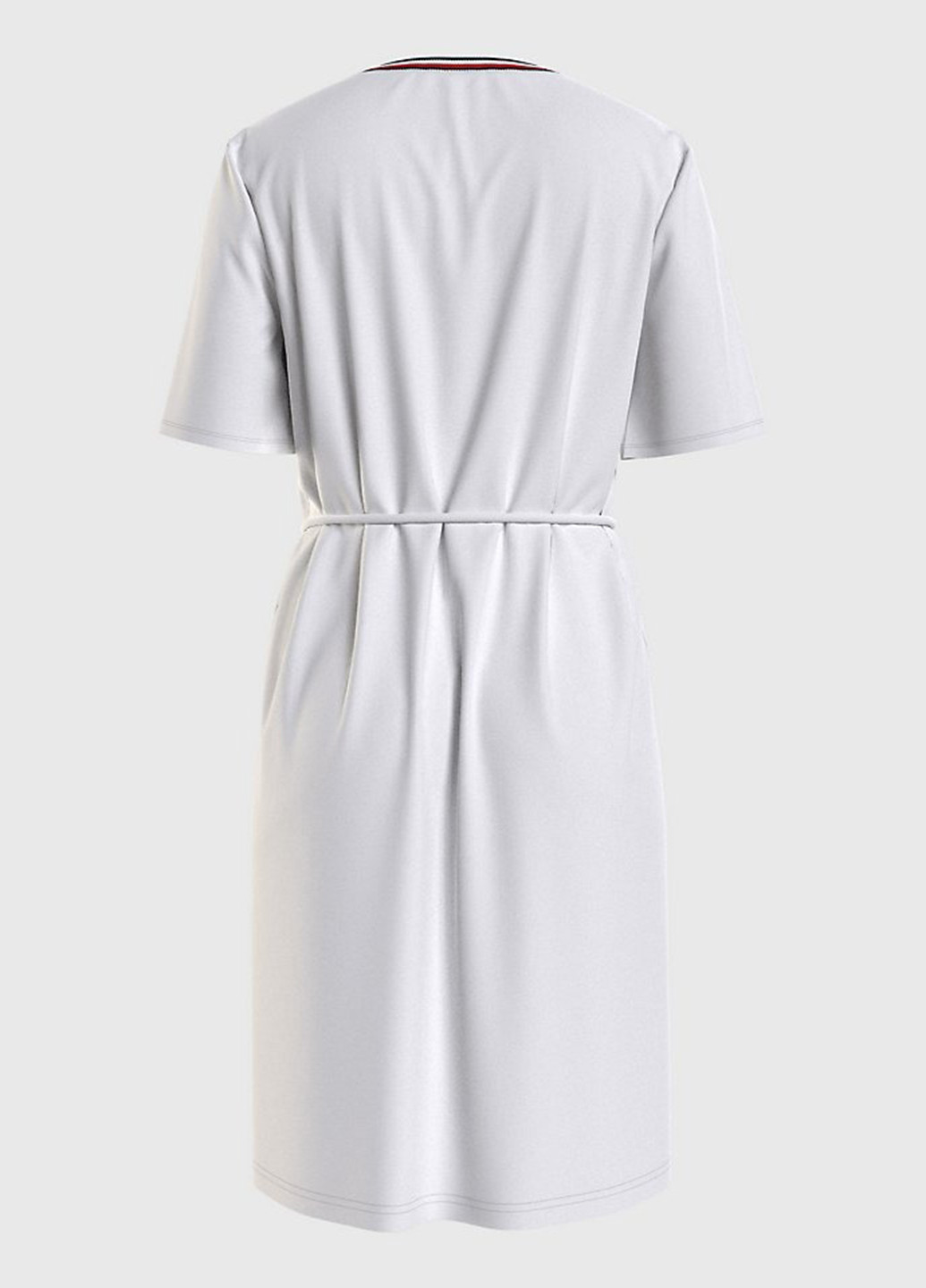 Белое кэжуал платье платье-футболка Tommy Hilfiger однотонное