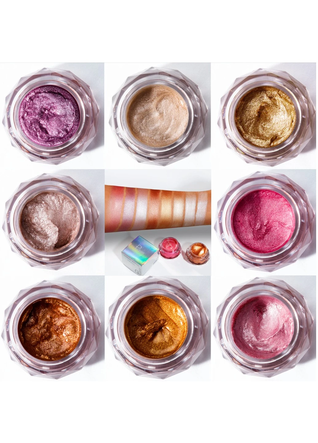 Тіні-хайлайтер кремові Jelly Highlighter Eyeshadow Pudaier (254474488)