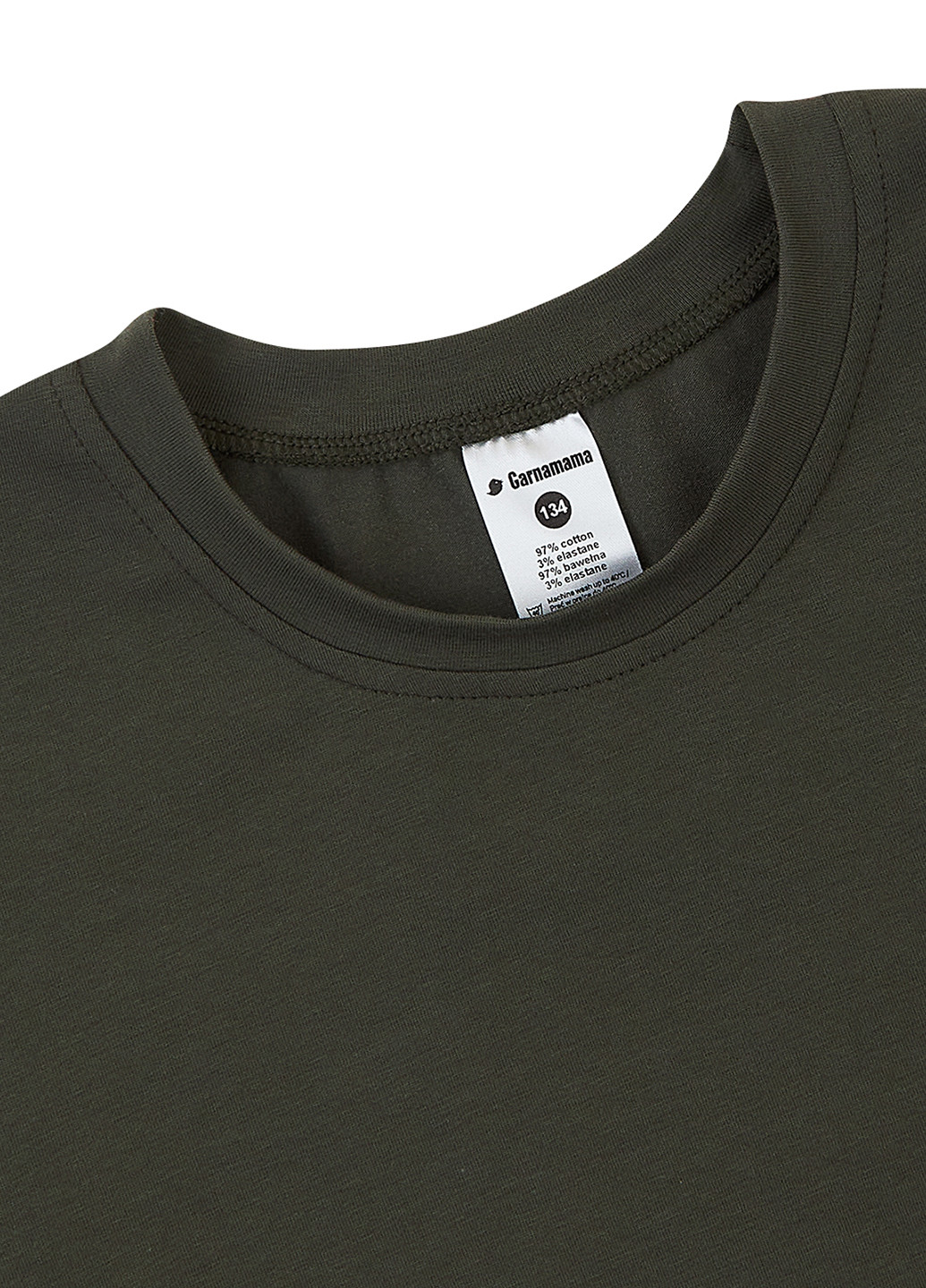 Хаки (оливковая) демисезонная футболка Garnamama