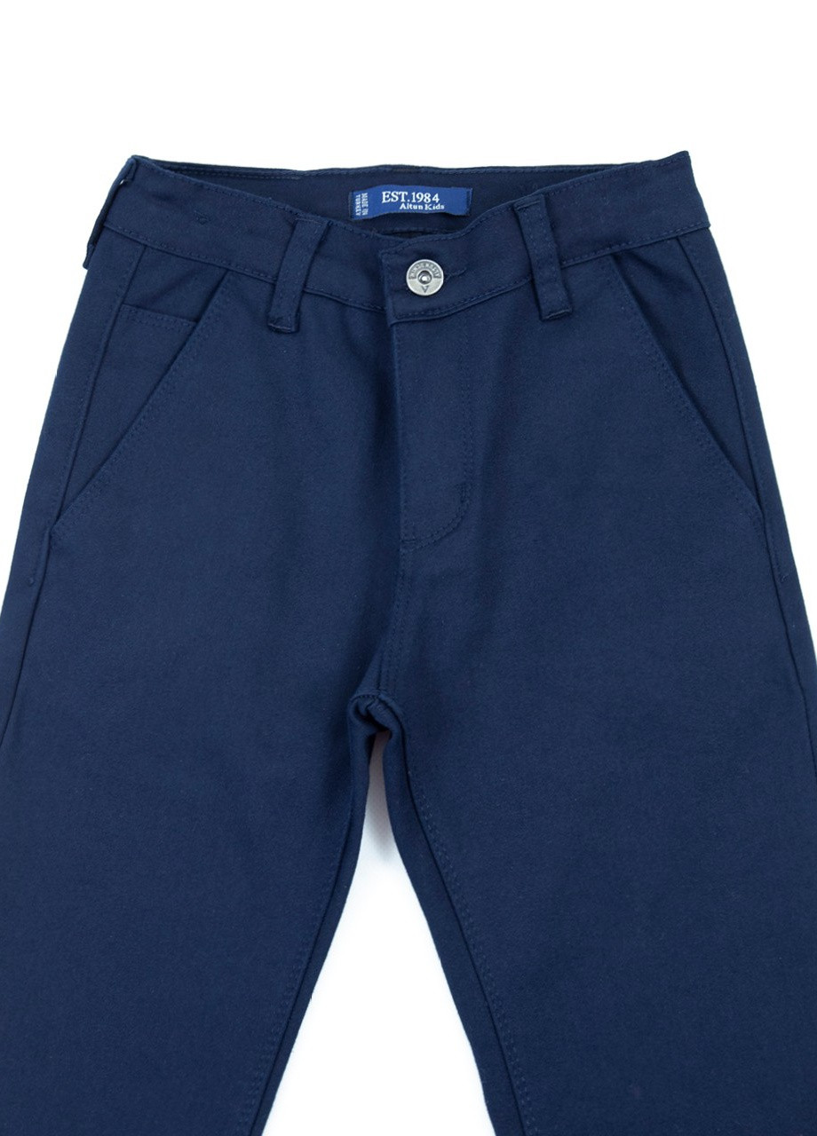 Темно-синие классические демисезонные брюки Altun