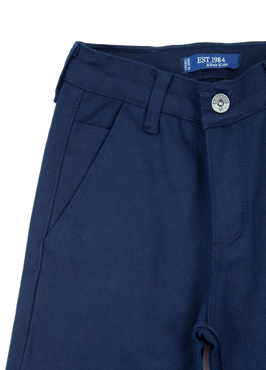 Темно-синие классические демисезонные брюки Altun