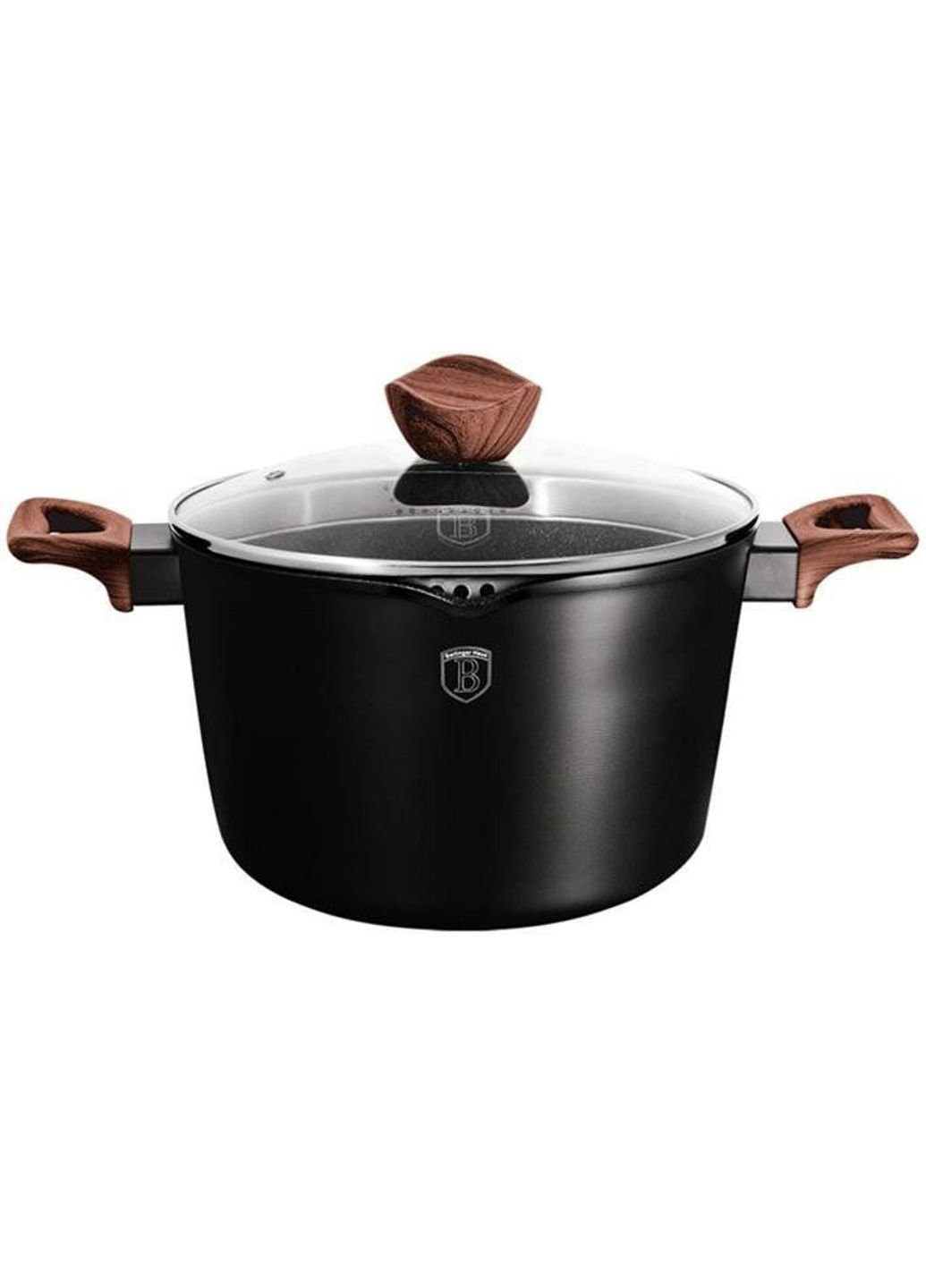 Кастрюля Ebony Rosewood BH-1720 24 см 6 л Berlinger Haus (253627546)