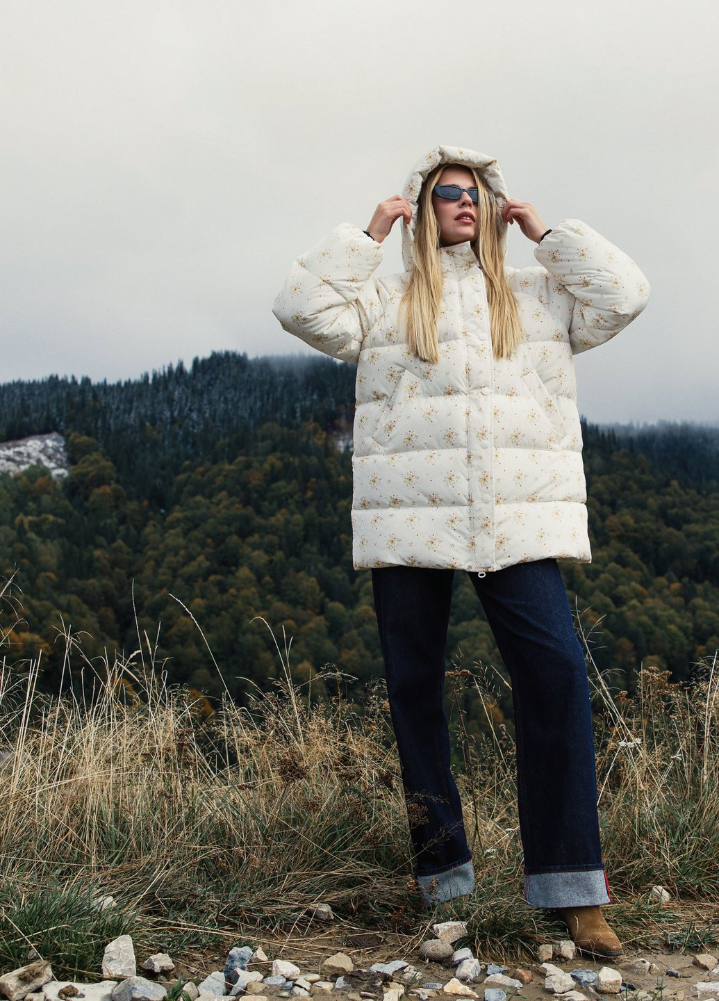 Молочная зимняя куртка Gepur