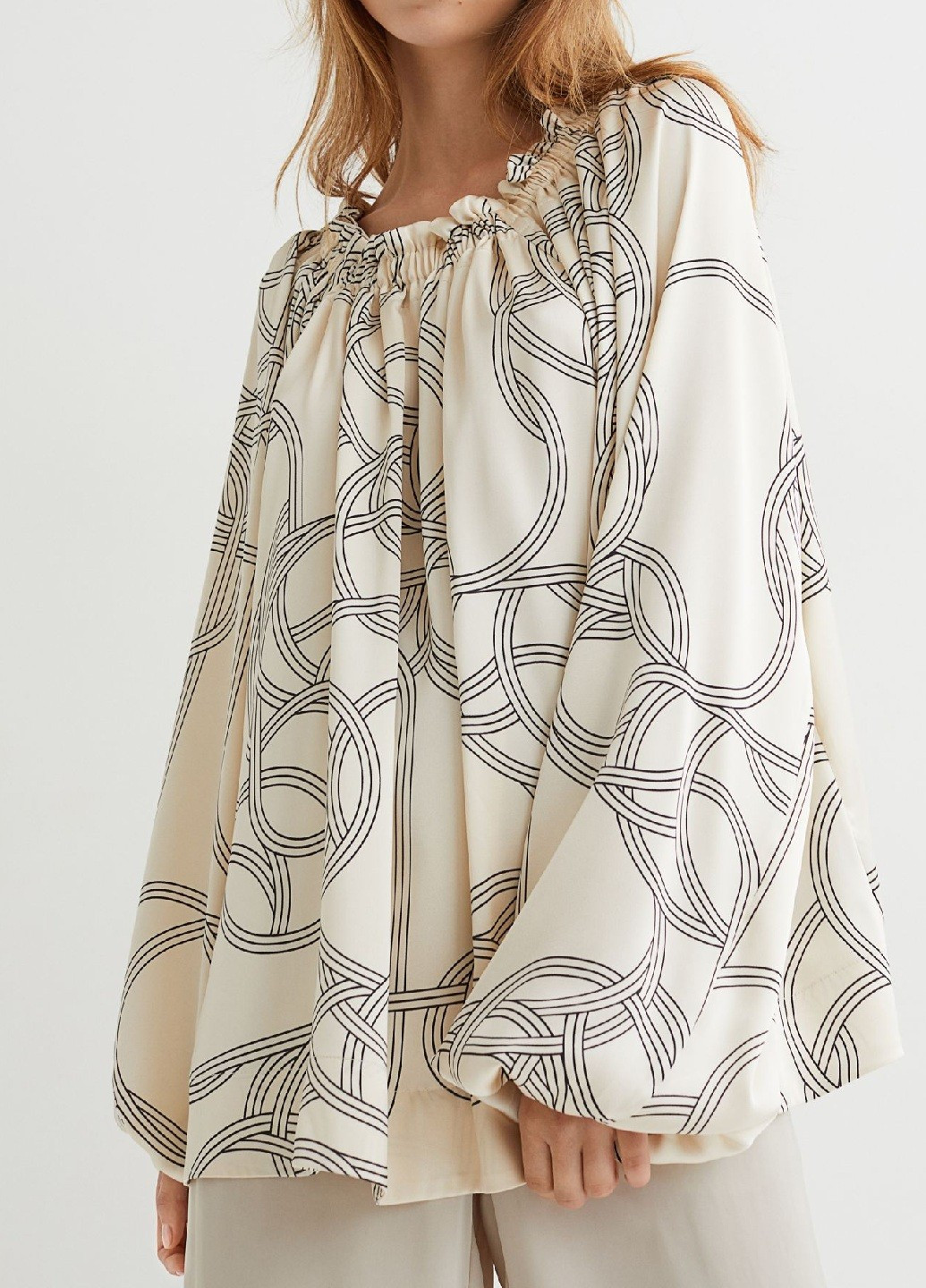 Бежевая блуза H&M