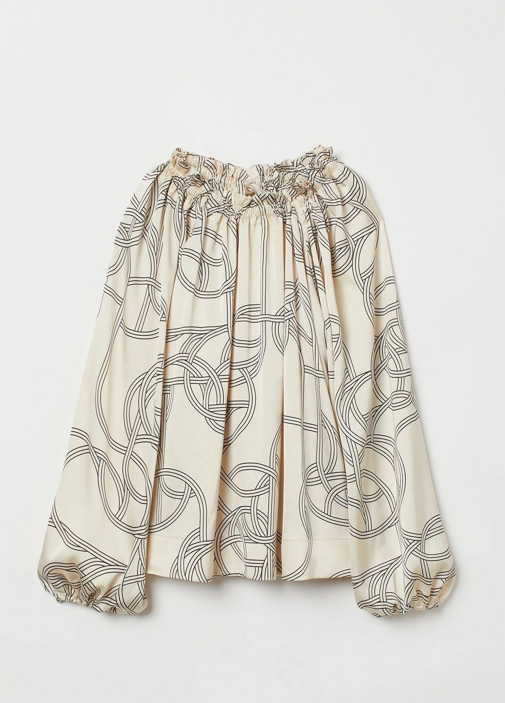 Бежевая блуза H&M