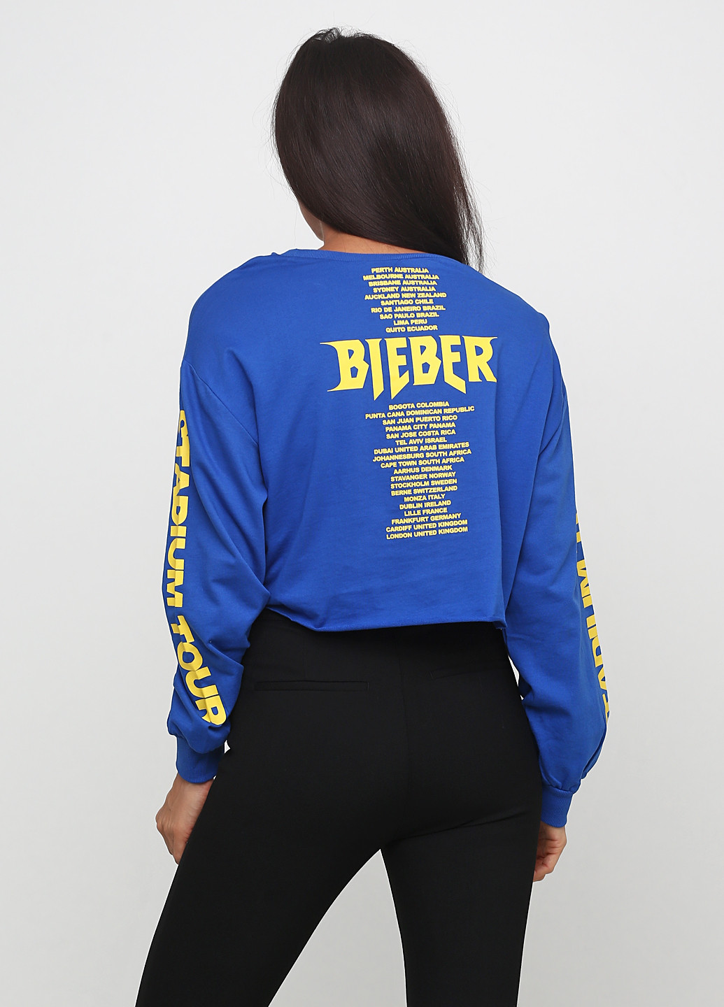 Синій світшот H&M однотонний (247264072)