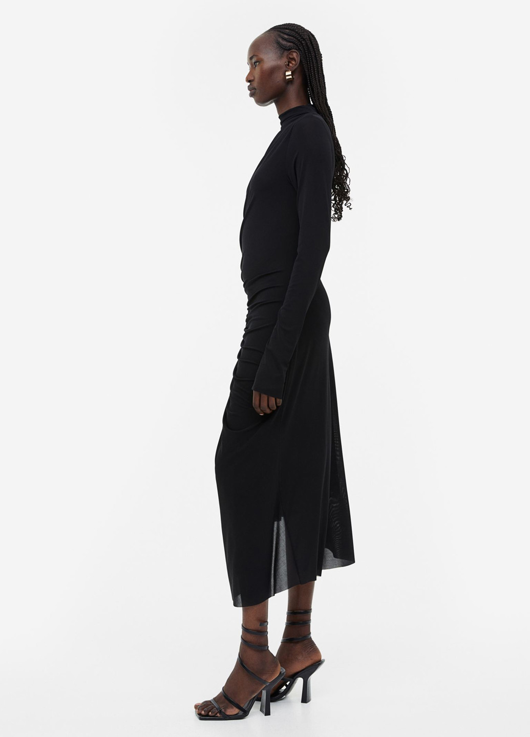 Чорна кежуал сукня сукня-водолазка H&M однотонна