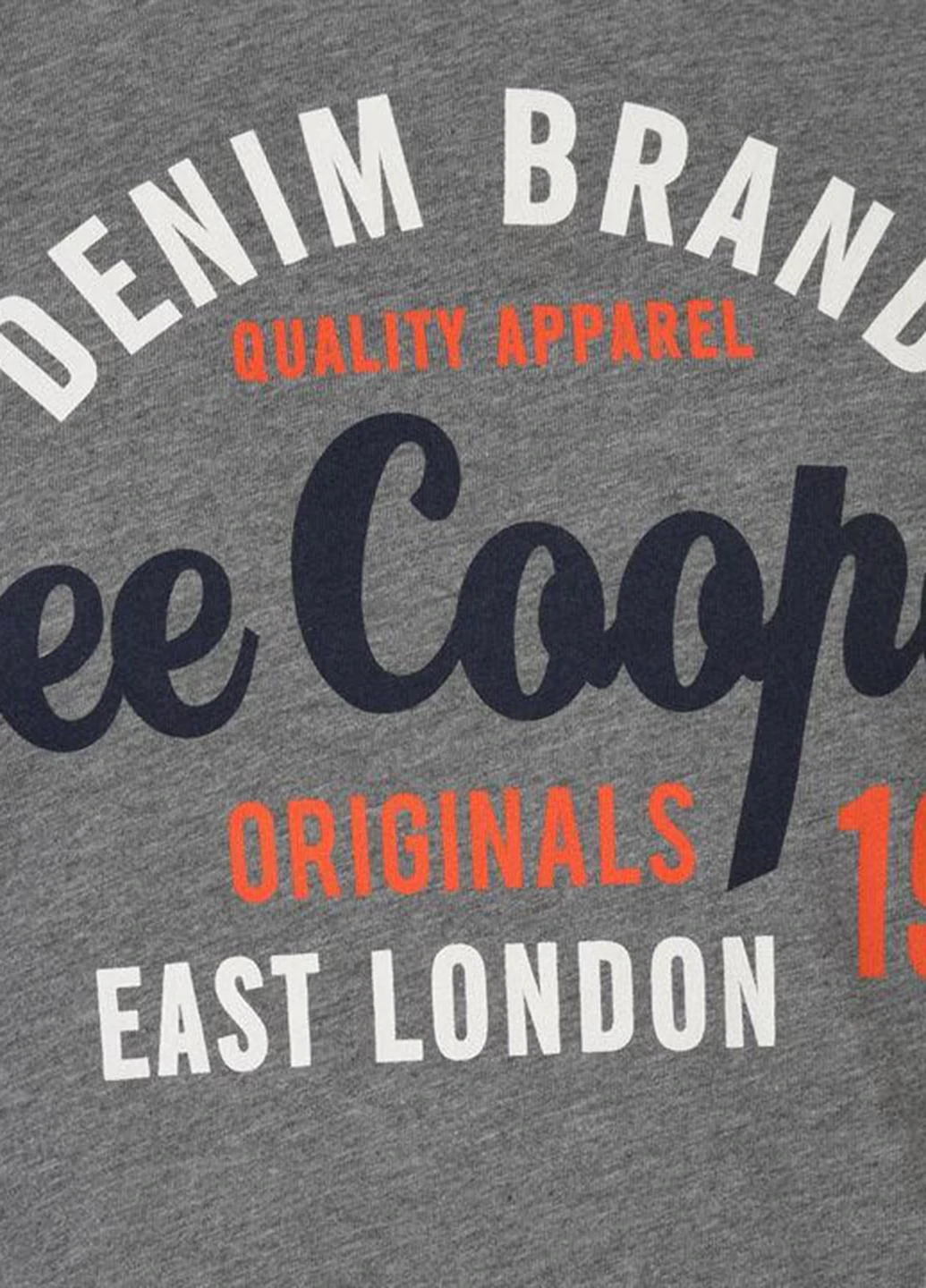 Темно-серый демисезонный кэжуал лонгслив Lee Cooper
