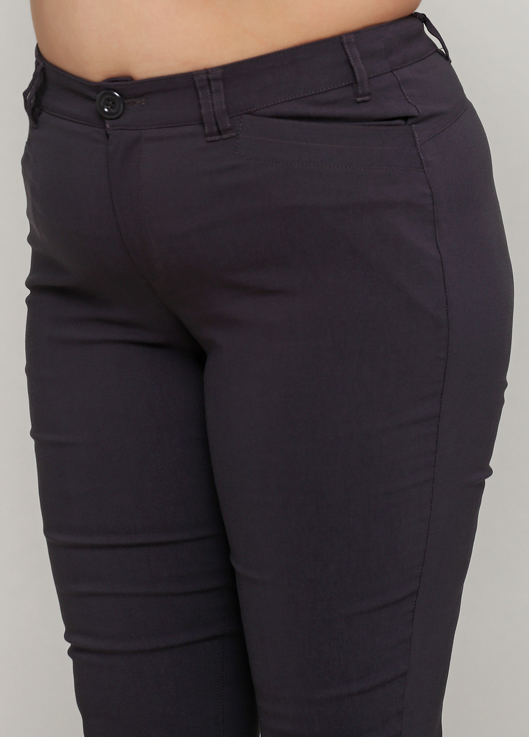 Темно-серые кэжуал демисезонные зауженные брюки Ciso