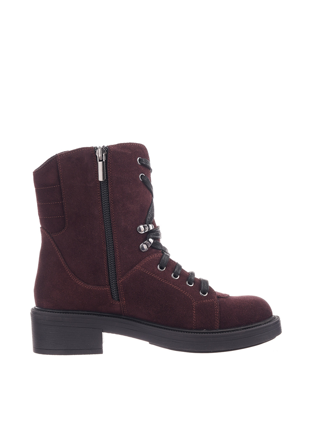 Осенние ботинки тимберленды Luciano Carvari с молнией, со шнуровкой из натуральной замши