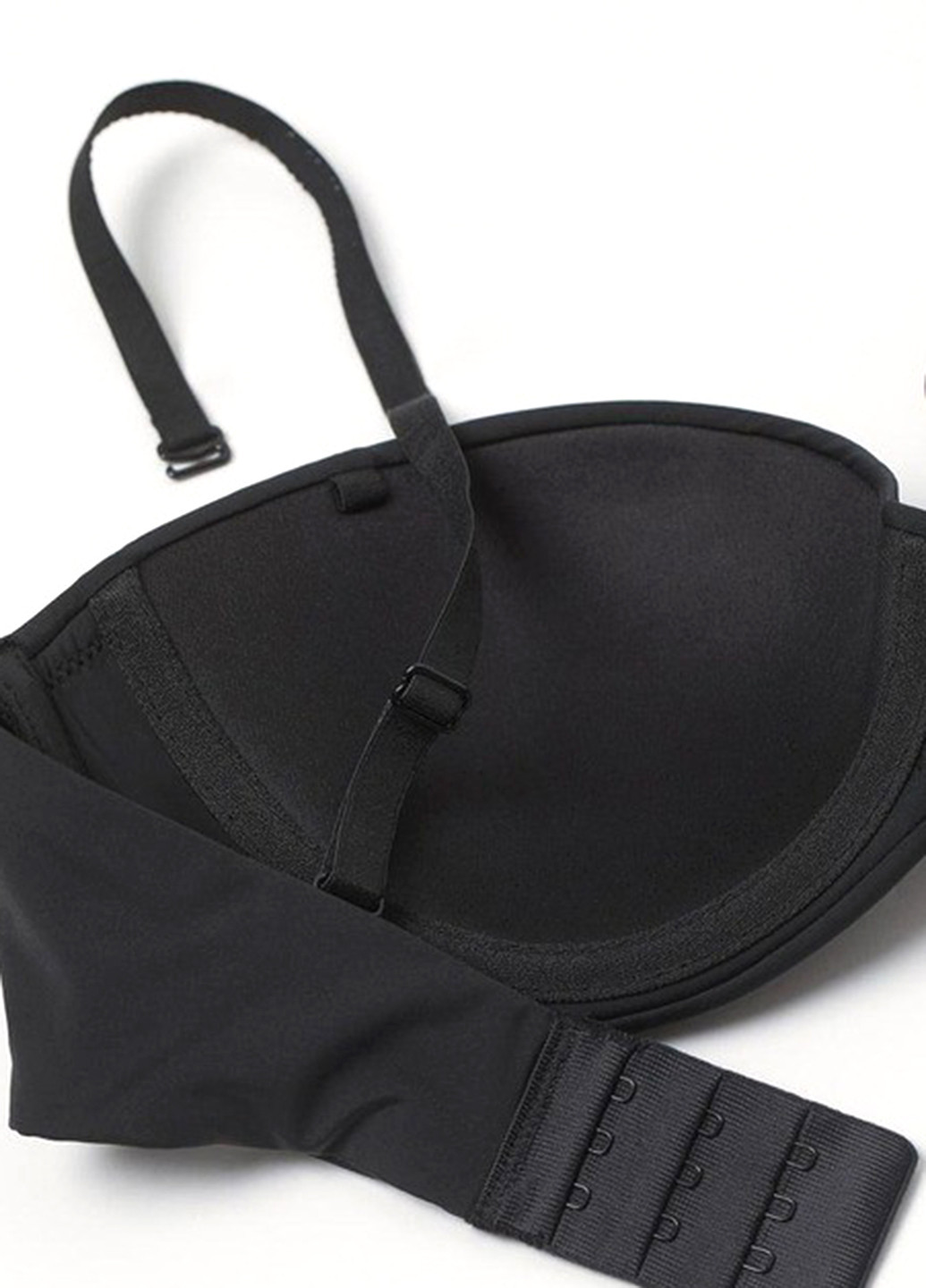 Чёрный балконет бюстгалтер H&M с косточками полиамид, эластан