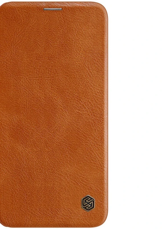 Шкіряний чохол (книжка) Qin Series для Apple iPhone 12 Pro Max (6.7 ') Коричневий (is_00000038439_2) Nillkin (229725829)