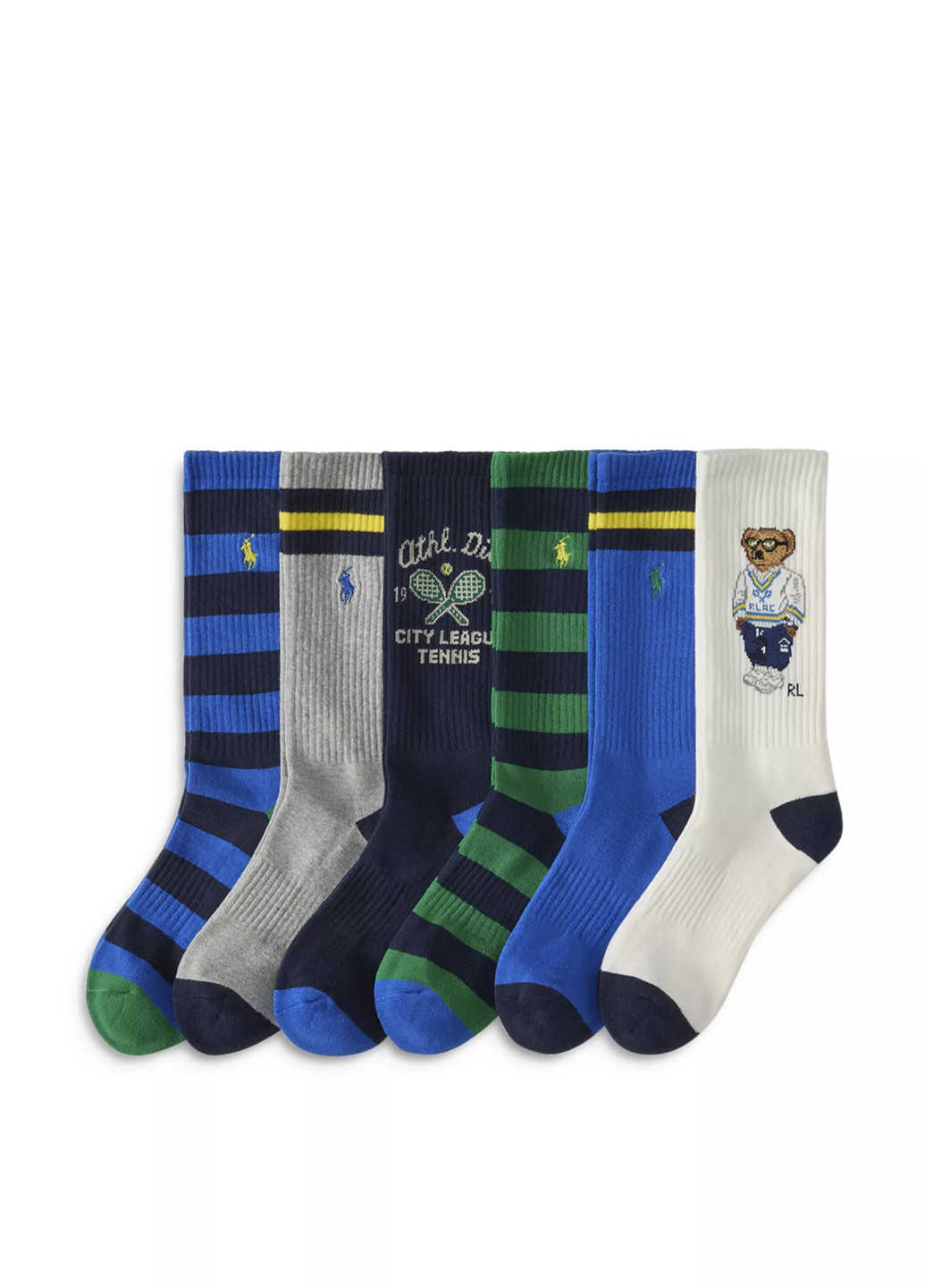 Комбіновані шкарпетки (6 пар) Ralph Lauren смужки (368971997)