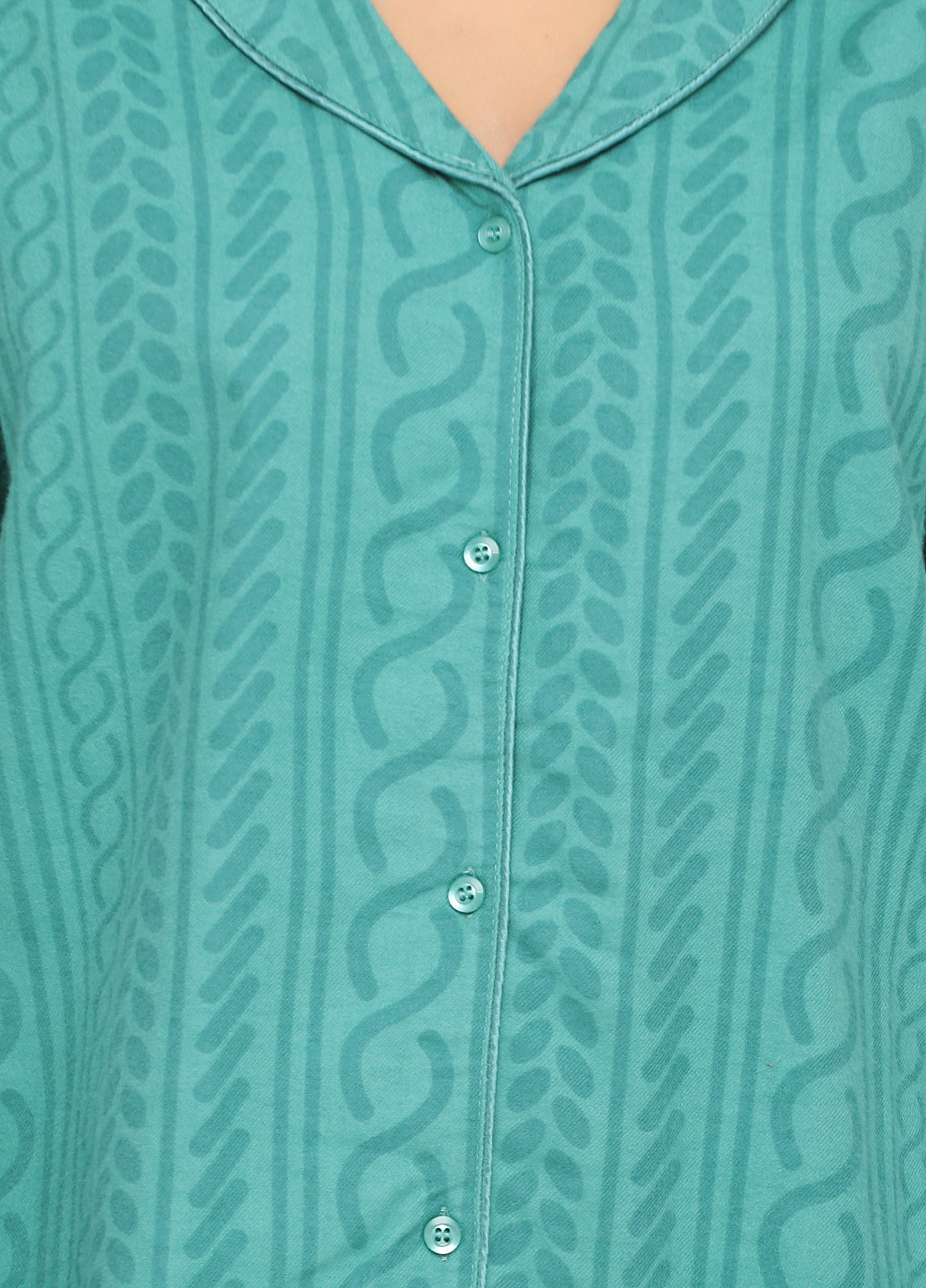 Бирюзовая домашний рубашка с абстрактным узором Jockey