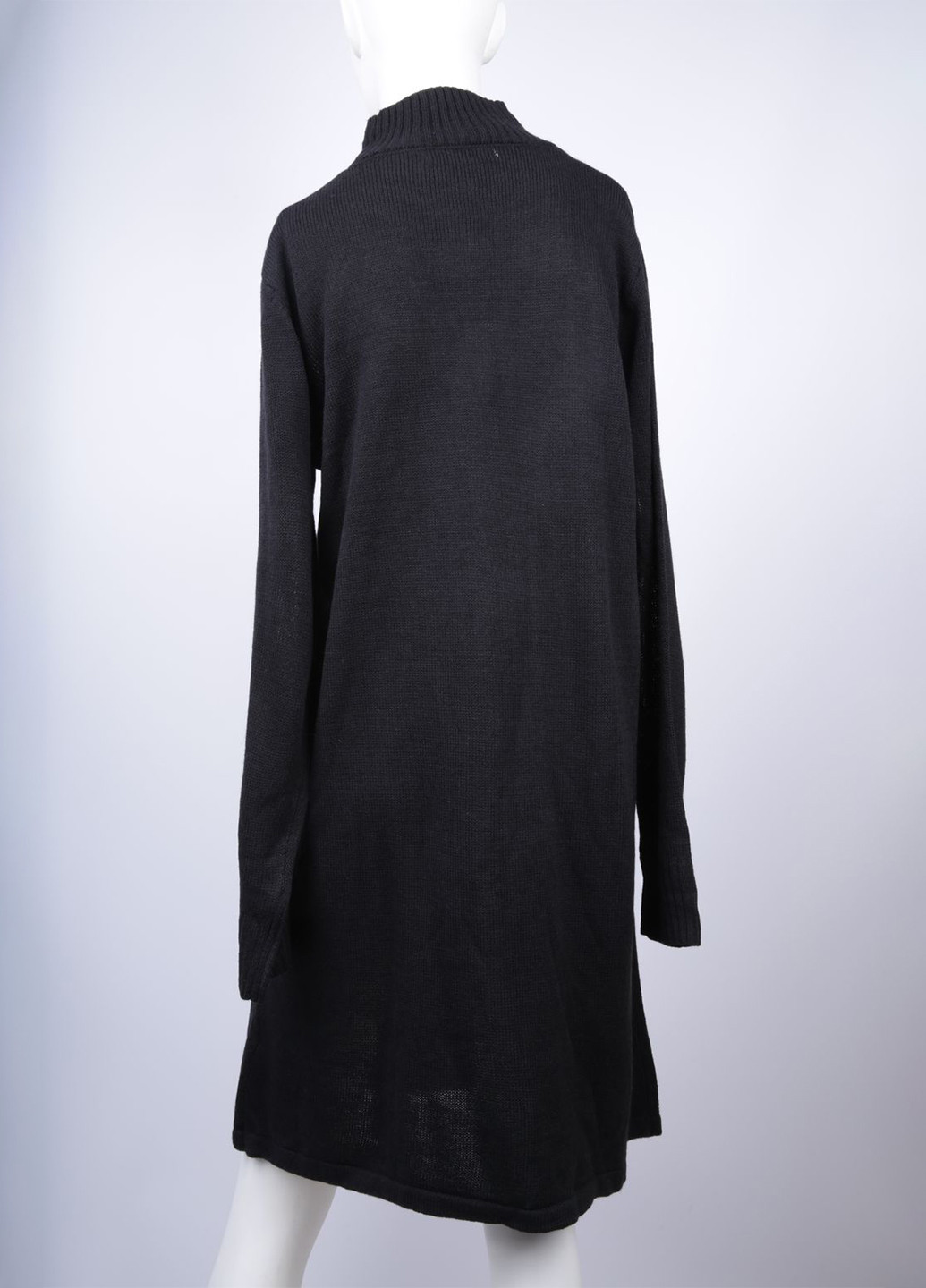 Чорна кежуал сукня сукня светр Signature однотонна