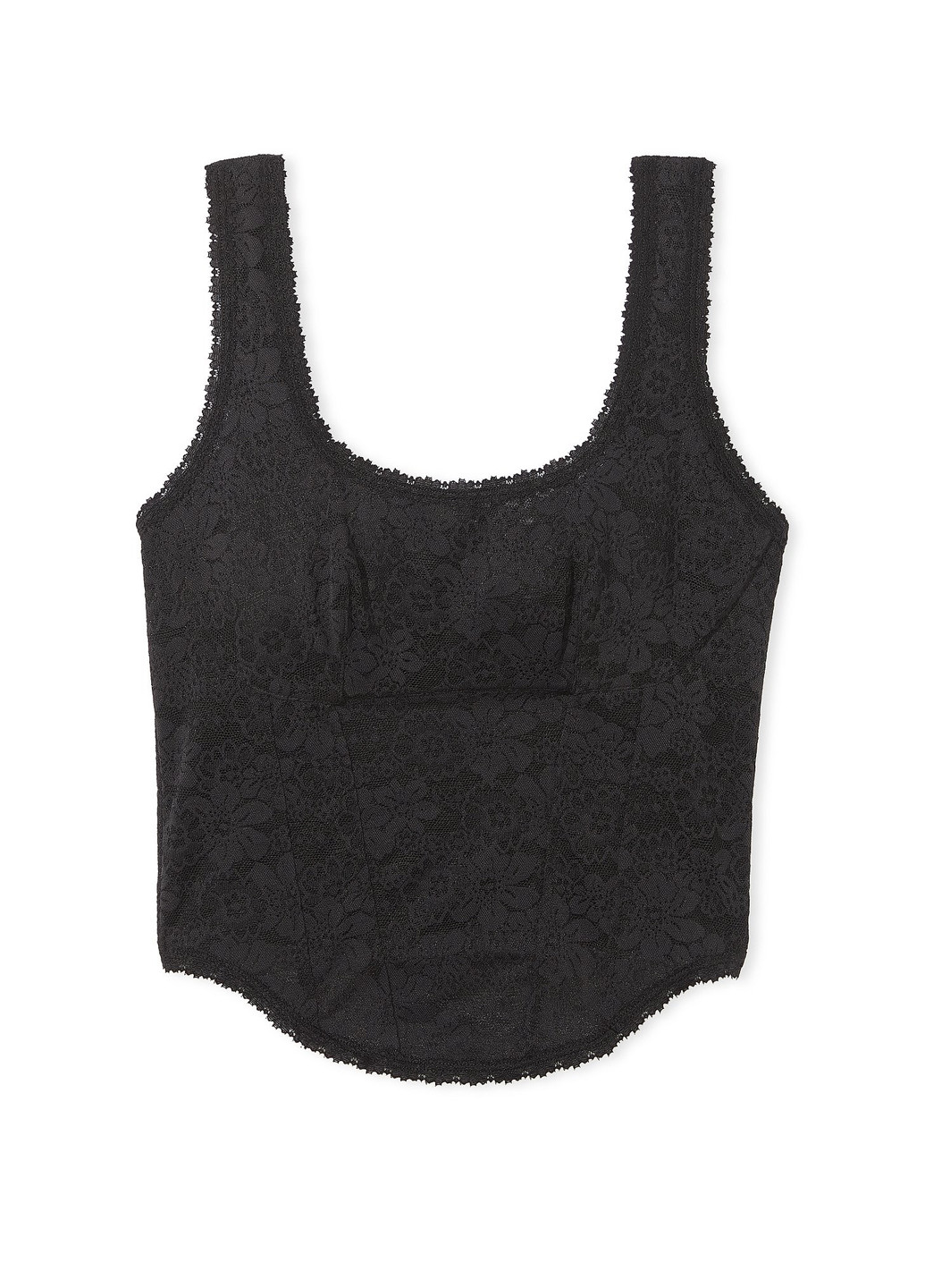 Чорний демісезонний комплект (топ, трусики) Victoria's Secret