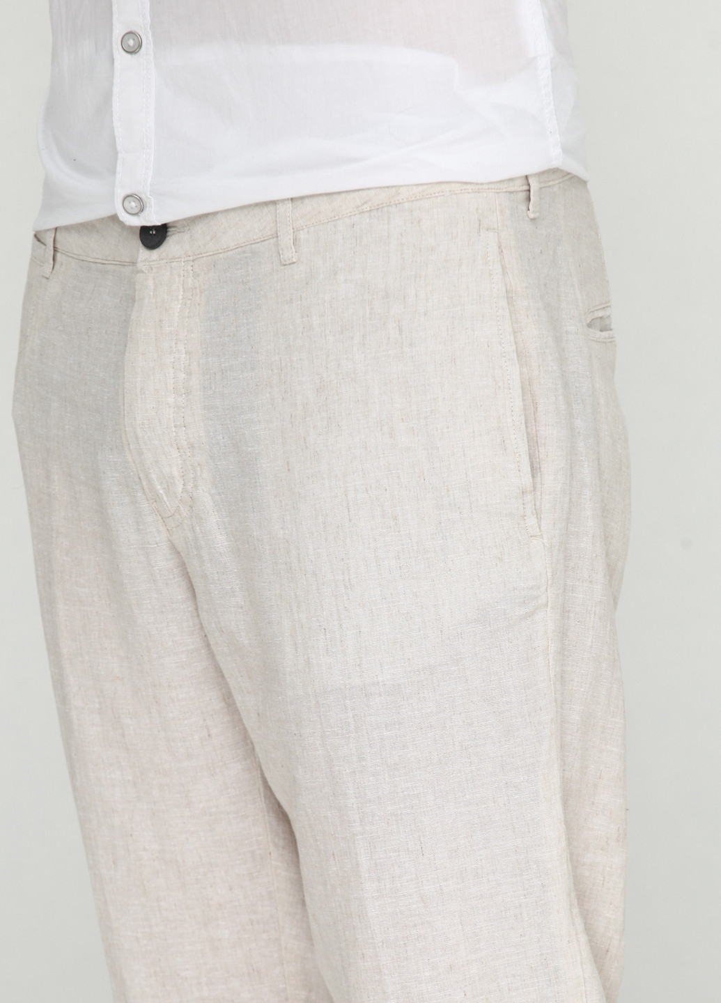 Бежевые кэжуал летние прямые брюки Zara