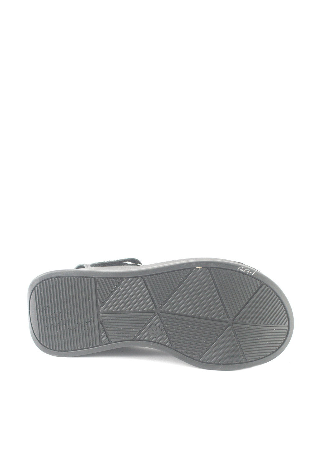 Черные босоножки Mila на липучке с пряжкой