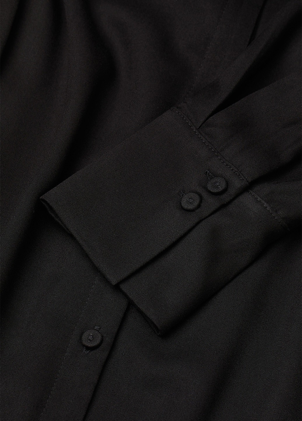 Чорна кежуал сукня сукня-сорочка H&M однотонна