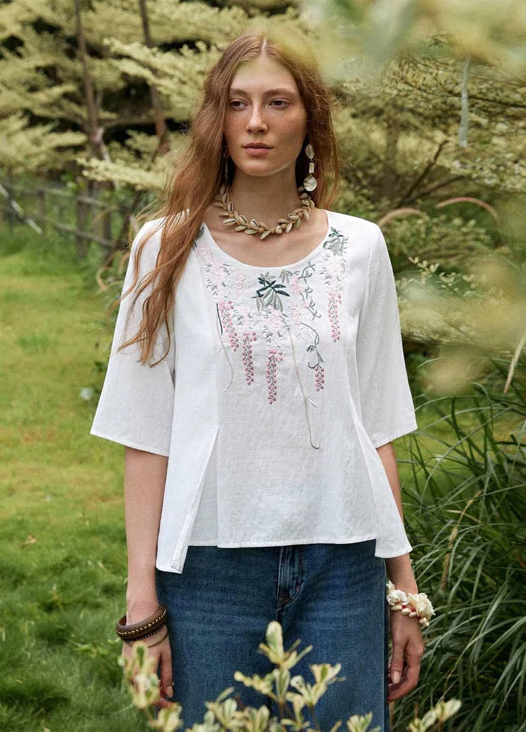 Біла блуза SHEIN