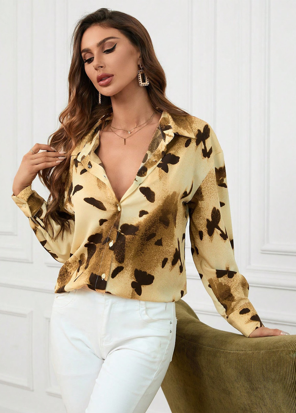 Комбінована блуза SHEIN