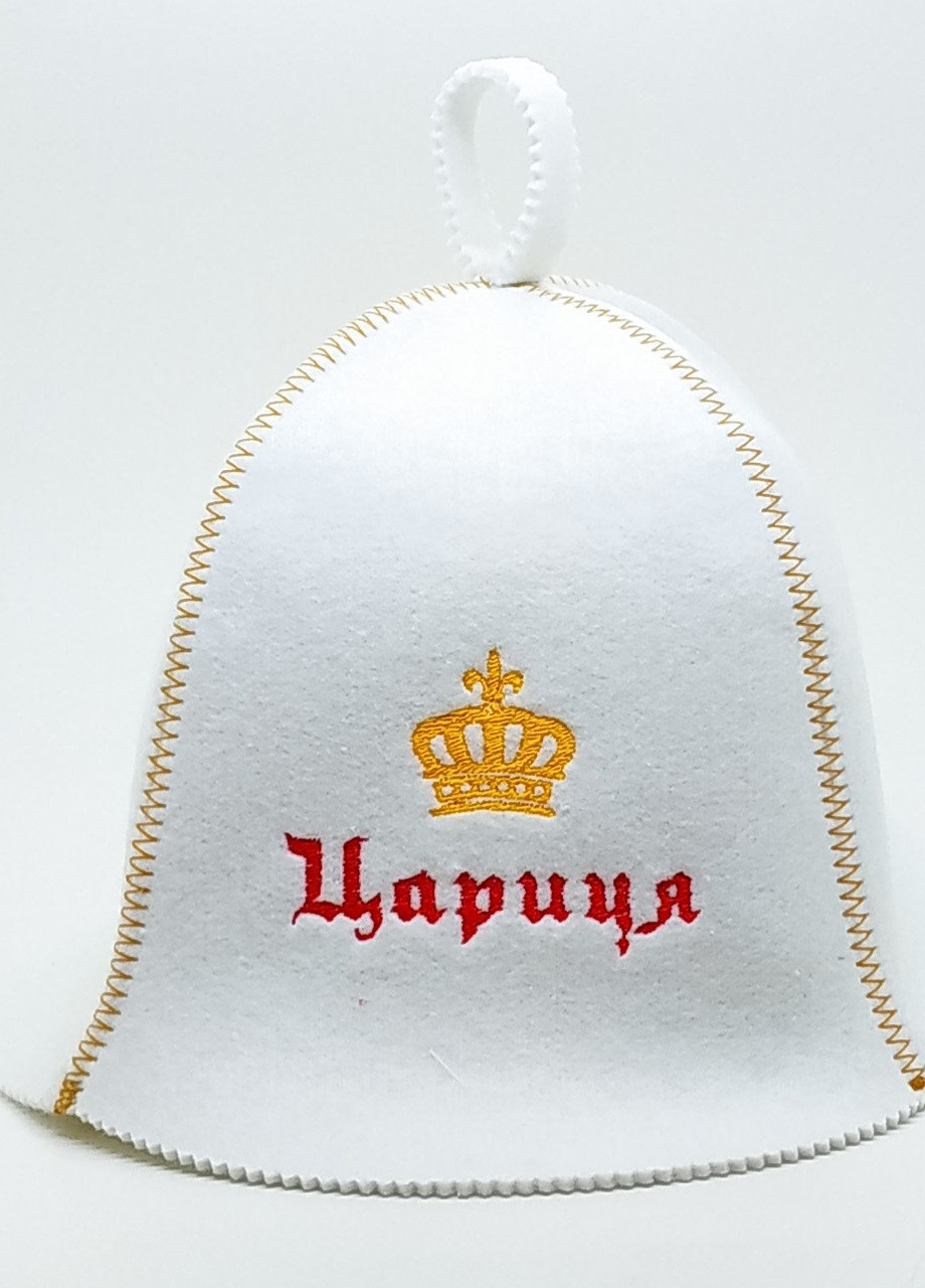Банна шапка "Цариця" штучне хутро білий (LA-73) Luxyart (252611423)