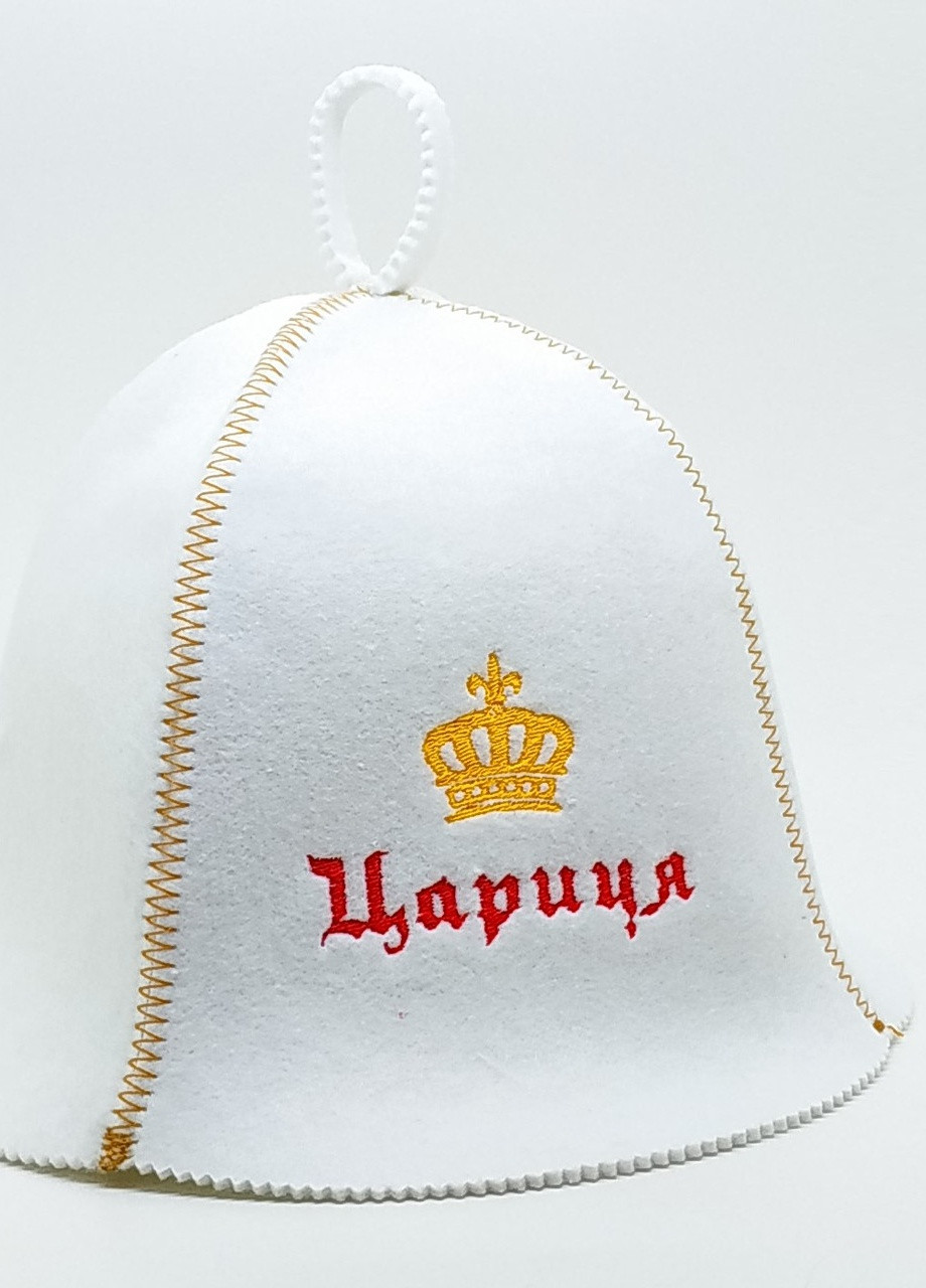 Банна шапка "Цариця" штучне хутро білий (LA-73) Luxyart (252611423)