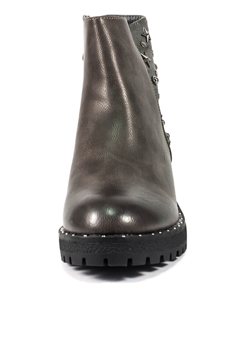 Осенние ботинки Sopra с металлическими вставками из искусственной кожи