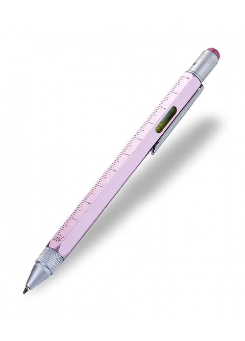 Ручка кулькова-стилус Construction з лінійкою; рожевий Troika (210767032)