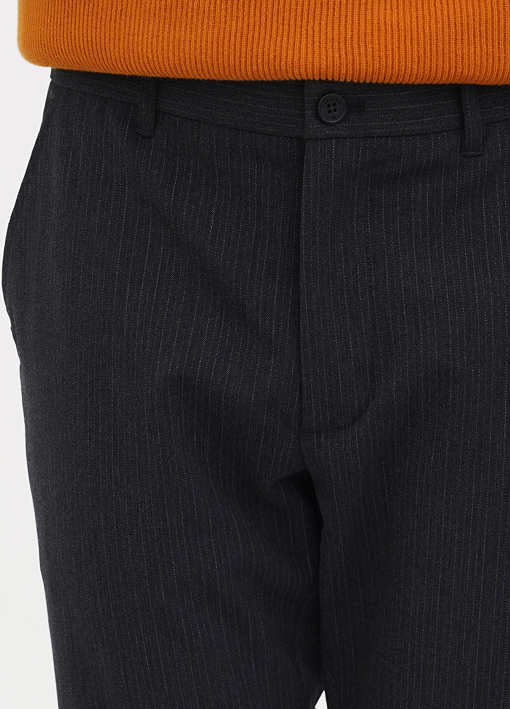 Темно-серые кэжуал демисезонные зауженные брюки Minimum