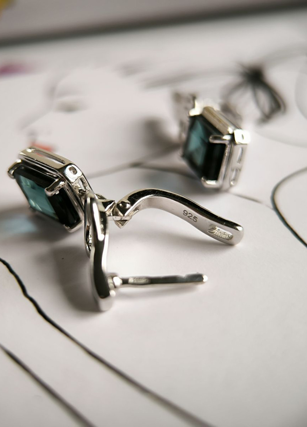 Серьги Silver Flame (354214725)