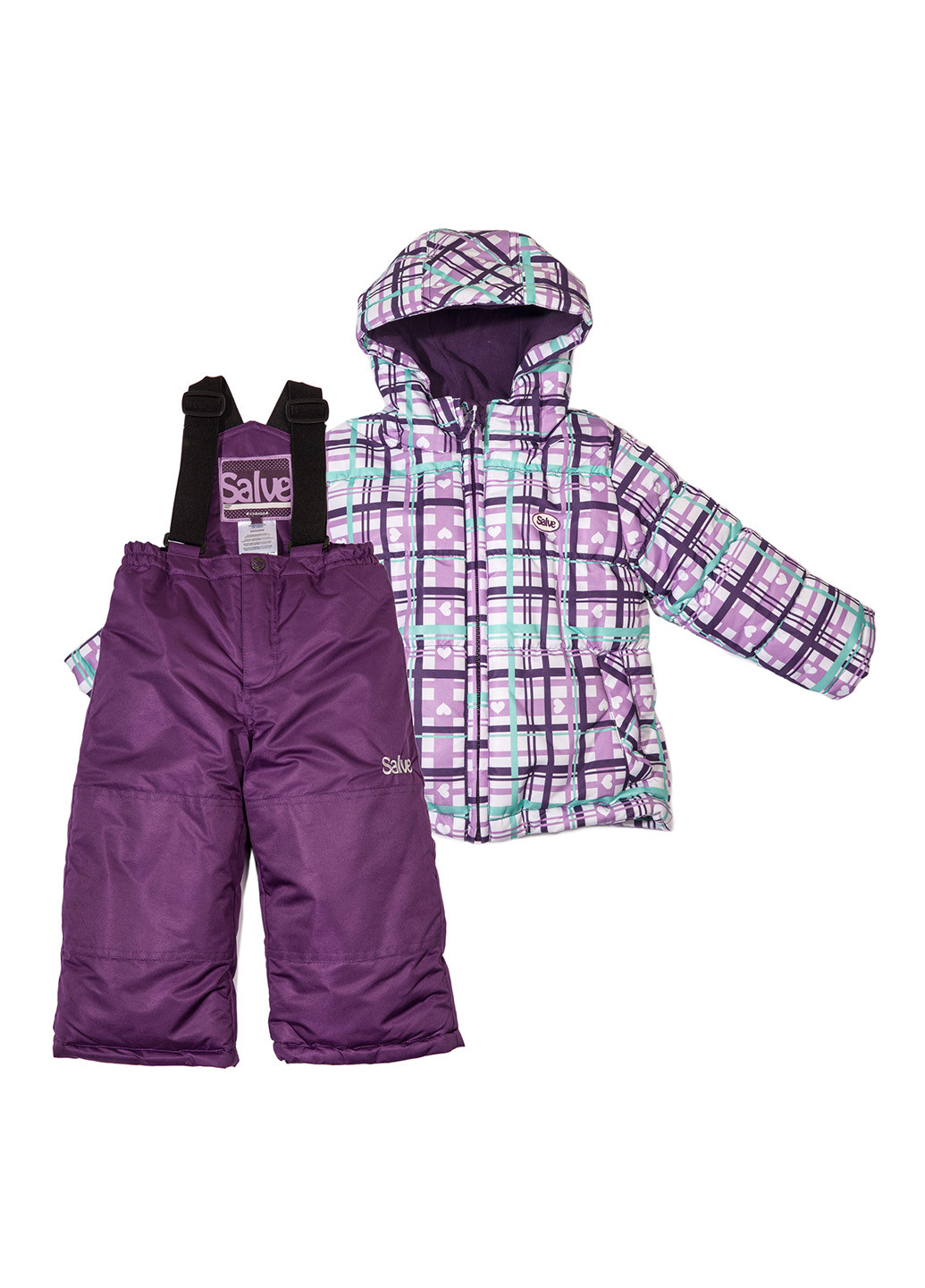 Фиолетовый демисезонный комплект (куртка, полукомбинезон) Salve by Gusti