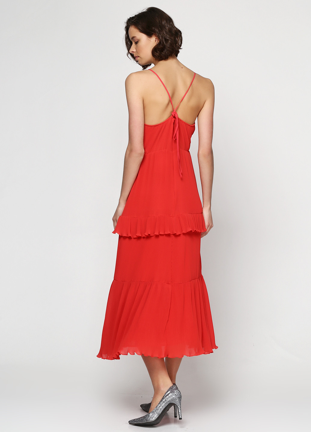 Красное кэжуал платье & Other Stories однотонное