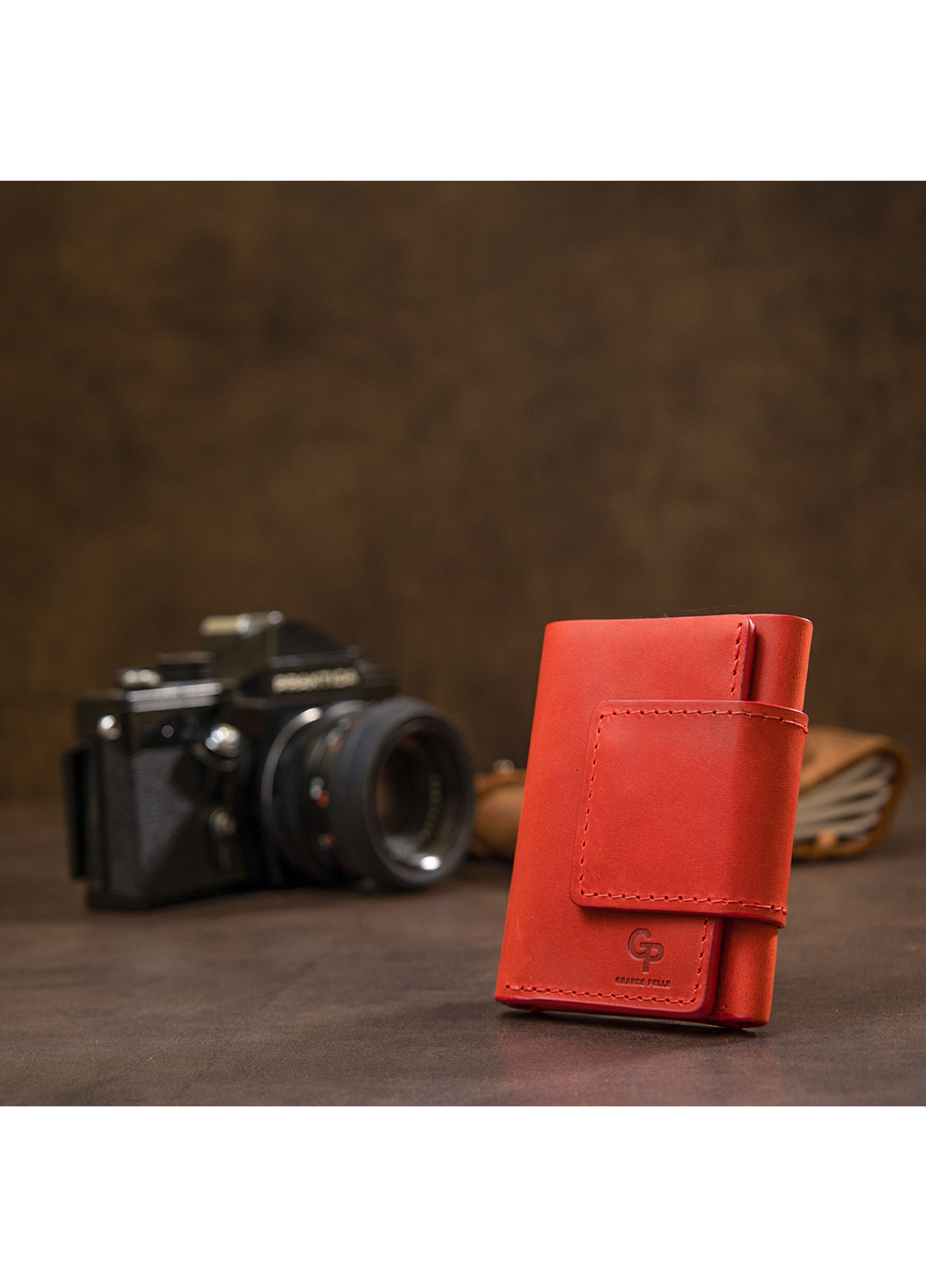 Женское кожаное портмоне 8х10х1,5 см Grande Pelle (253491337)