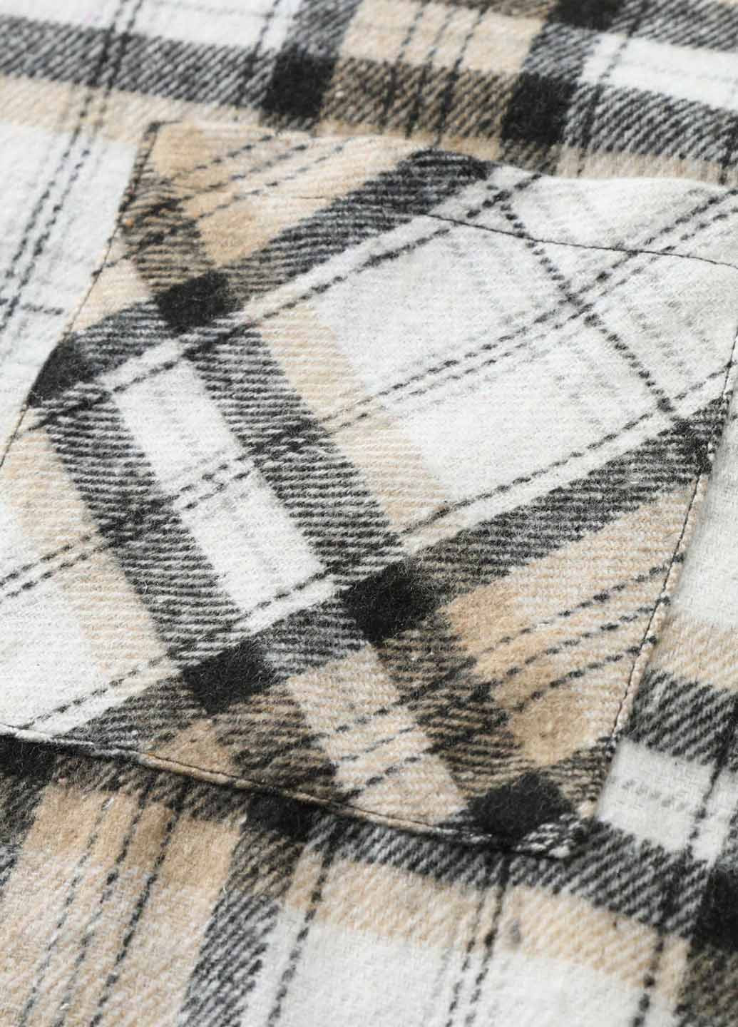 Цветная кэжуал рубашка в клетку SHEIN