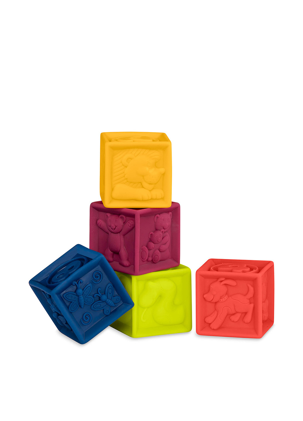 Развивающие силиконовые кубики Посчитай-ка! (10 кубиков) Battat (13054329)