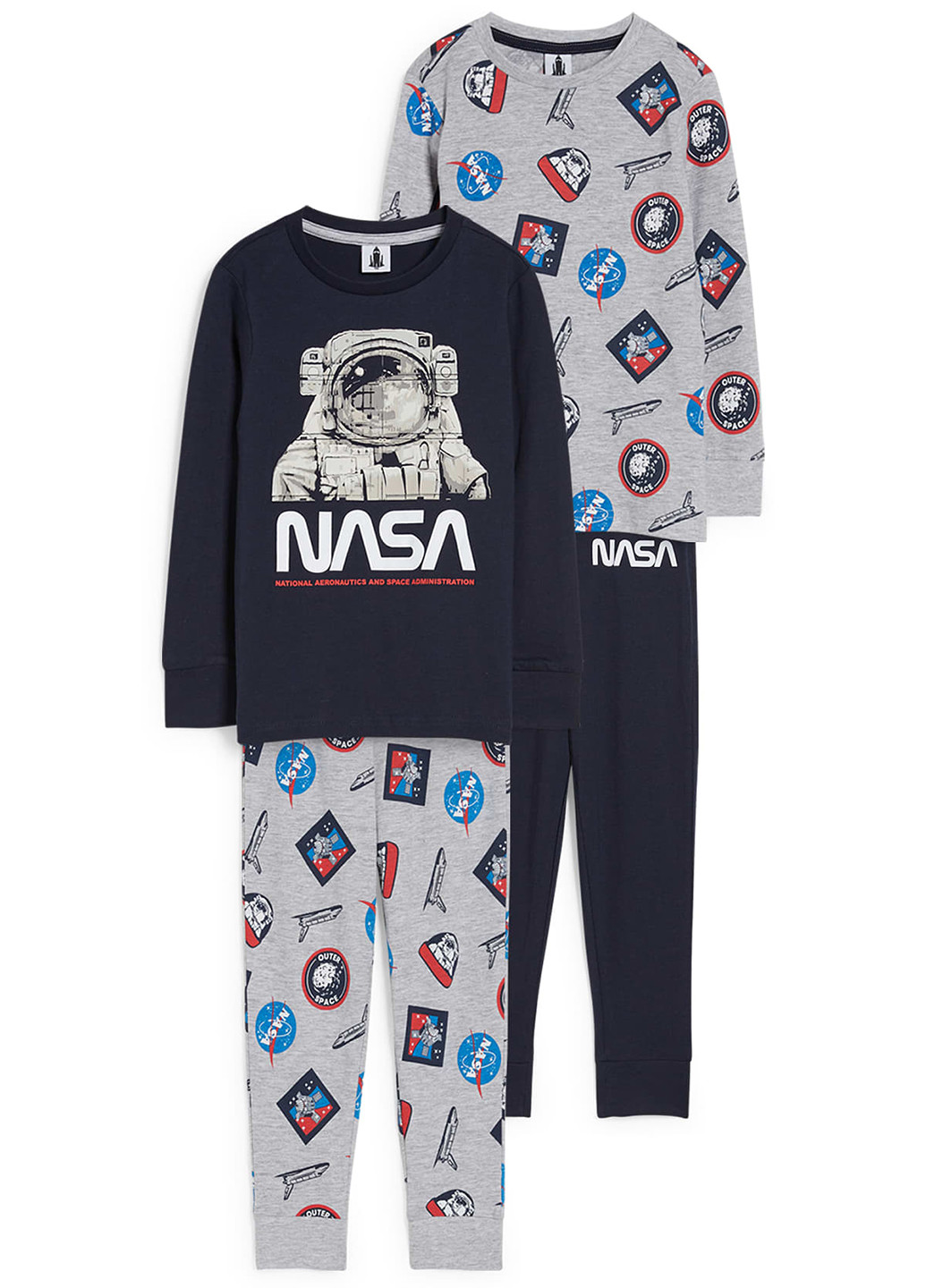 Комбинированная всесезон пижама (лонгслив, брюки), 2 шт. лонгслив + брюки C&A