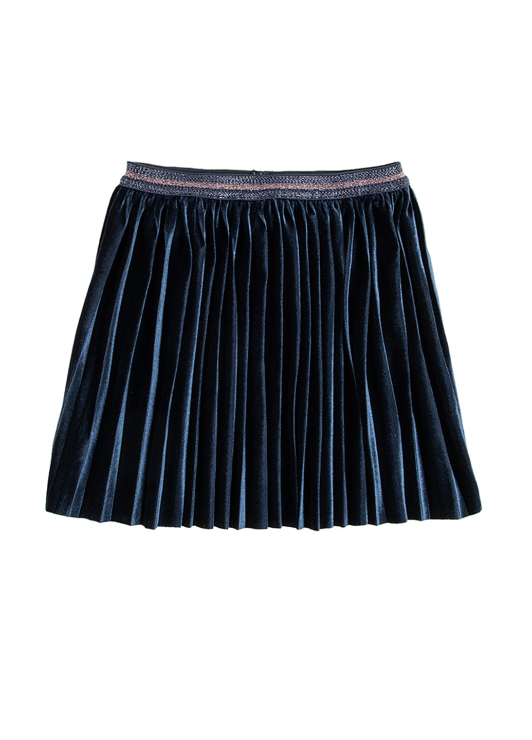 Темно-синяя кэжуал однотонная юбка Cool Club плиссе