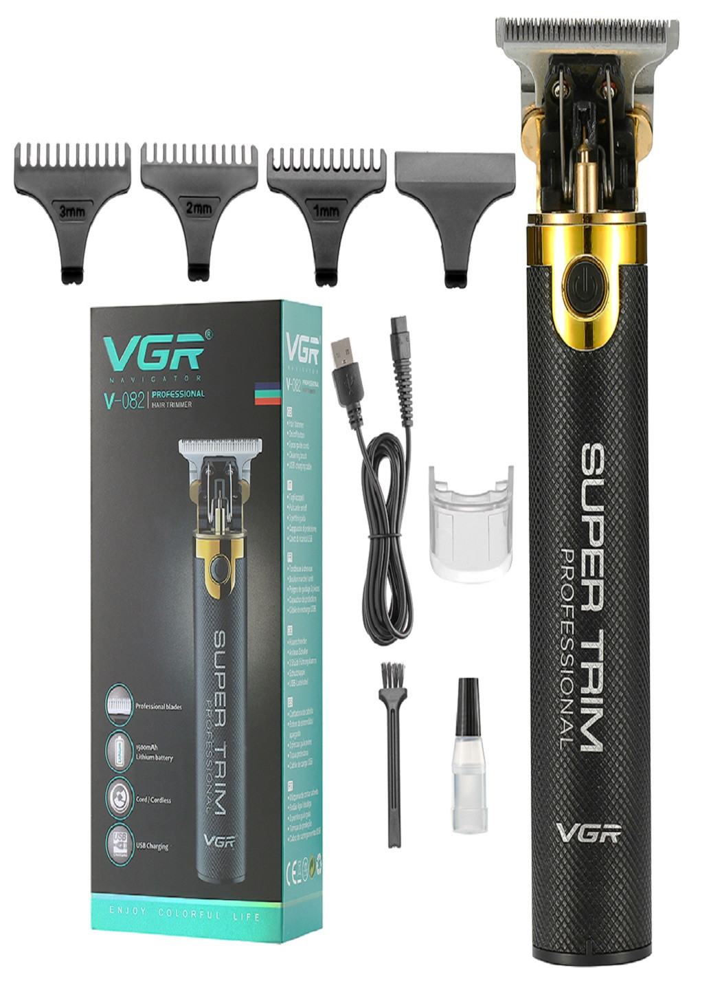 Акумуляторна машинка для стрижки волосс VGR 082 VTech (253131631)
